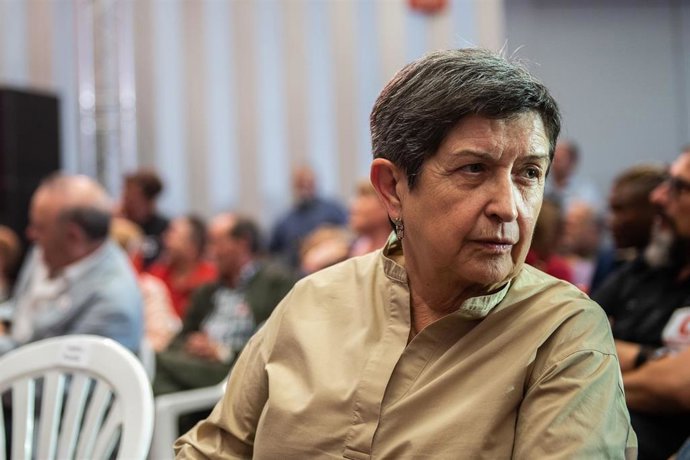 La delegada del Gobierno en Catalunya, Teresa Cunillera, durante un acto político del PSOE durante la campaña electoral para el 10N en Viladecans (Barcelona), a 30 de octubre de 2019.