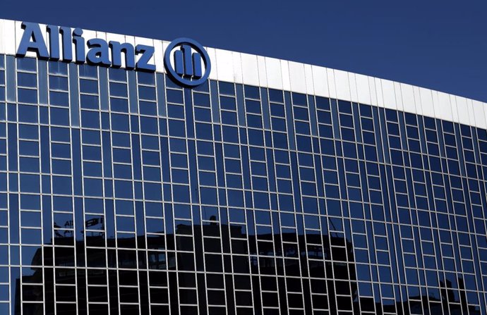 Fachada de la sede de la empresa de seguros Allianz en Madrid, a 21 de febrero de 2020.