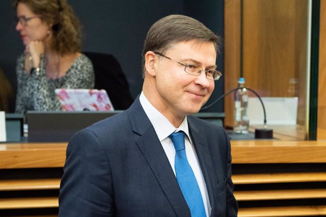 El vicepresidente económico de la Comisión Europea responsable de Servicios Financieros, Valdis Dombrovskis.