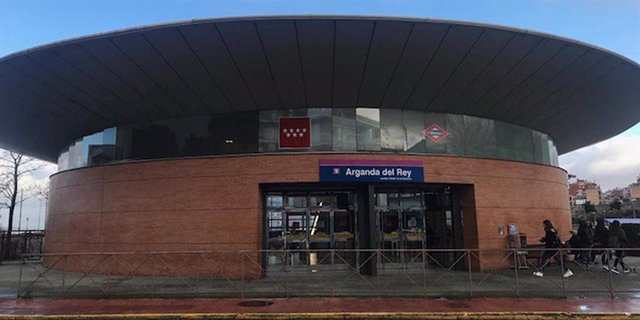 Imagen de la estación de Metro de Madrid en Arganda del Rey, línea 9B.