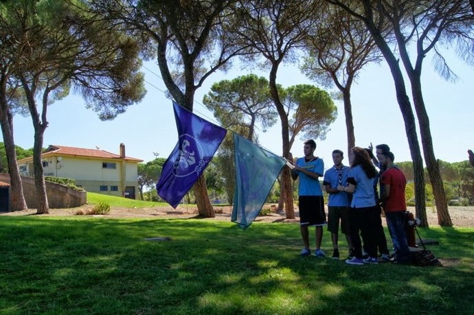 Una de las actividades en los campamentos del pasado año en el Albergue de Cerro Muriano
