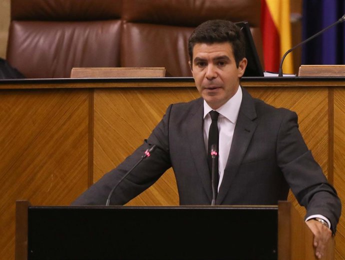 El portavoz parlamentario de Ciudadanos (Cs), Sergio Romero, en una imagen de archivo.