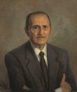 Retrato de Buero Vallejo en el Ateneo de Madrid, de José Luis Palacio