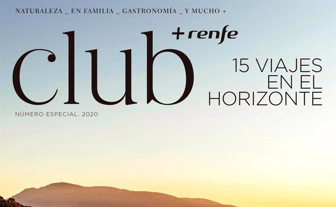 Portada de la revista 'Club+Renfe' dedicada a la Alpujarra