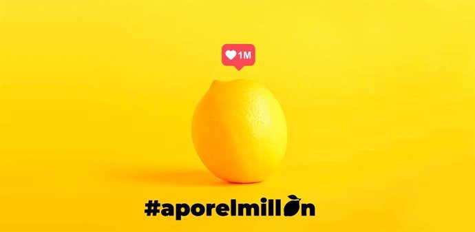 Imagen promocional de la campaña solidaria #aporelmillon, que invita a donar dinero a los bancos de alimentos y participar en un reto de Instagram, al cual ya se han sumado diversos famosos