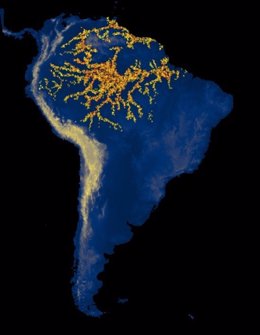 Simulación computacional de varias expansiones de culturas arqueológicas en Sudamérica