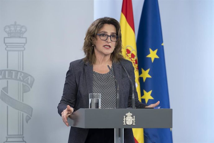 La ministra para la Transición Ecológica y el Reto Demográfico y vicepresidenta cuarta del Gobierno, Teresa Ribera