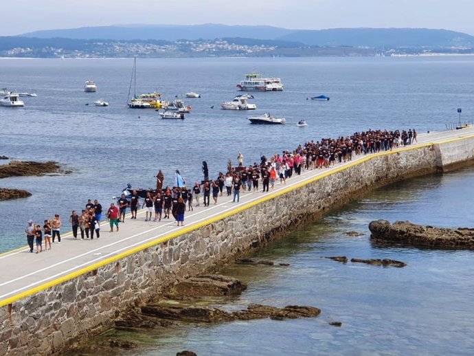 Procesión vecinos Ons protesta