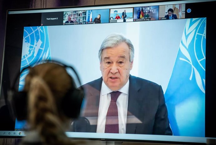 Antonio Guterres ha participado vía telemática en el Diálogo Climático de Petersburgo.
