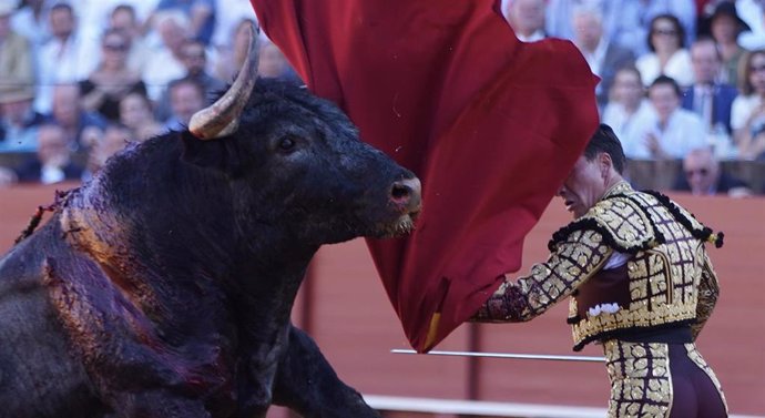 Corrida de abono de la Feria de Abril de 2019 con toros de Miura para Castella, Chacón y Pepe Moral. En la Real Maestranza