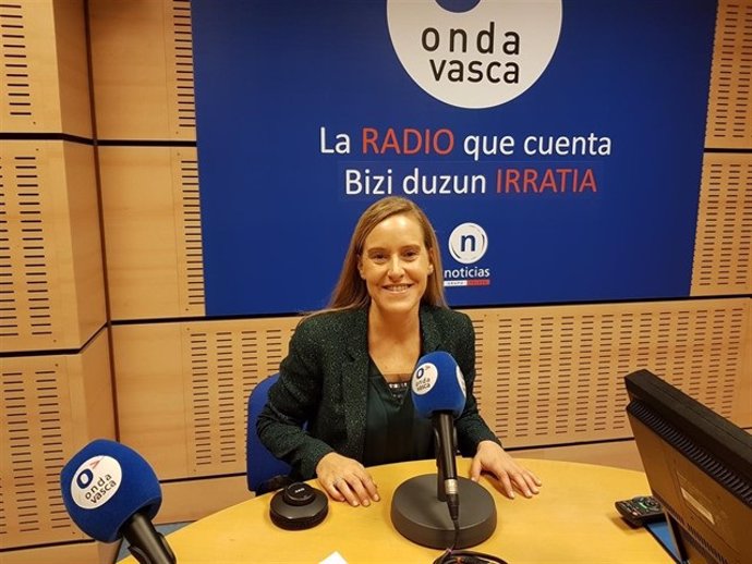 La presidenta interina del PP vasco, Amaya Fernández, en Onda Vasca
