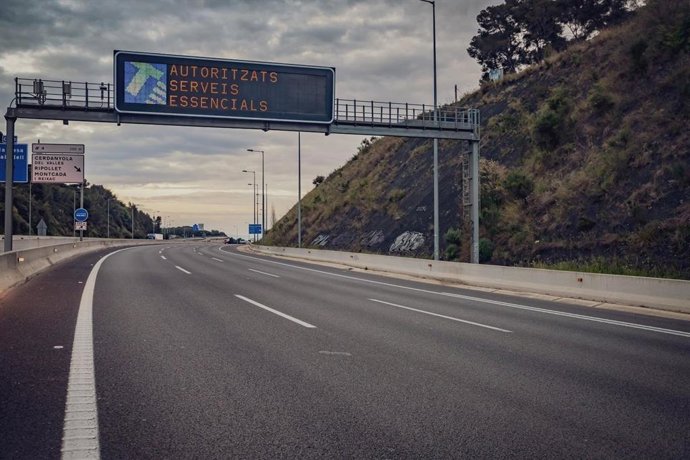 El tráfico en el área de Barcelona