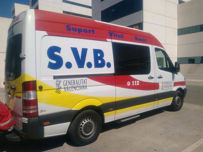 Una ambulancia de SVB en imagen de archivo