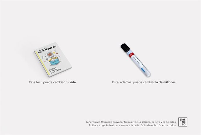Parnaso lanza #ElAnálisisDefinitivo, una acción social que reclama la necesidad de realizar test masivos