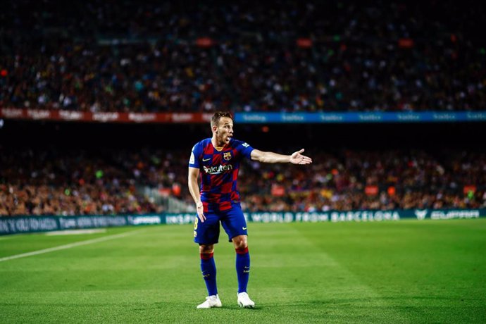 08 Arthur Melo from Brasil of FC Barcelona during the La Liga match between FC Barcelona and Sevilla FC in Camp Nou Stadium in Barcelona 06 of October of 2019, Spain.