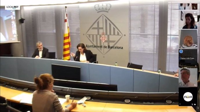 Pleno telemático del Ayuntamiento de Barcelona