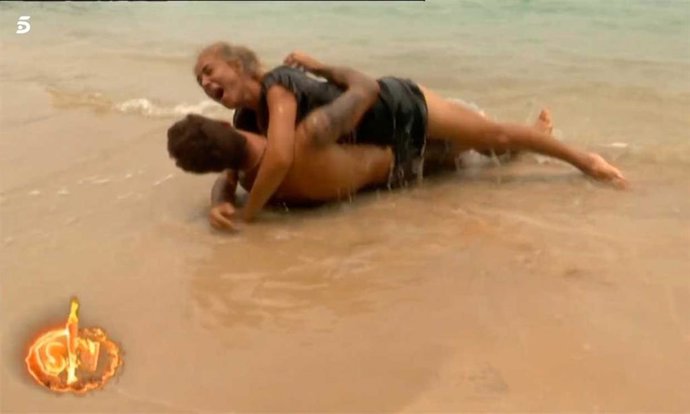 Albert Barranco y Ana María Aldón en 'Supervivientes'