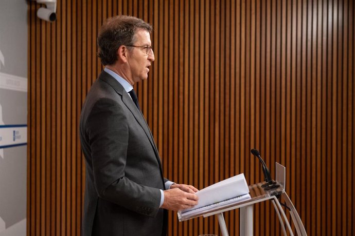 Feijóo, en rueda de prensa