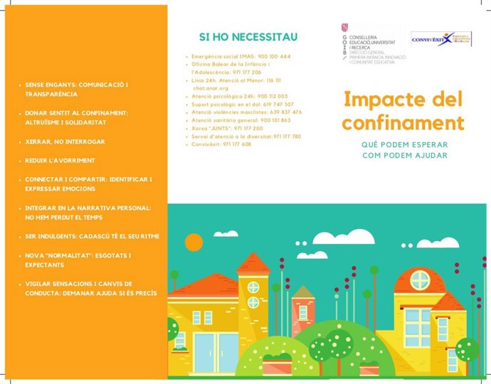 Tríptico sobre el impacto del confinamiento.