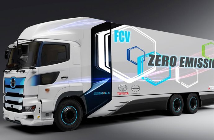 Imagen del camión de hidrógeno.