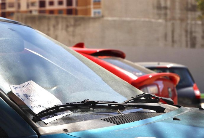 Publicidad en un limpiaparabrisas