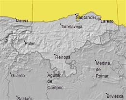 Aviso por oleaje en Cantabria