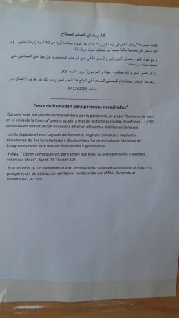 Cartel de la asociación Arrisala