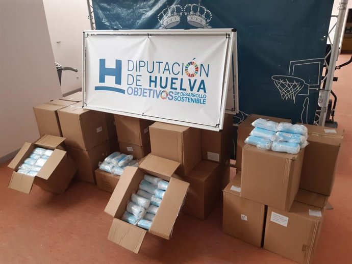 Imagen de las mascarilllas incluidas en este segundo reparto a los ayuntamientos