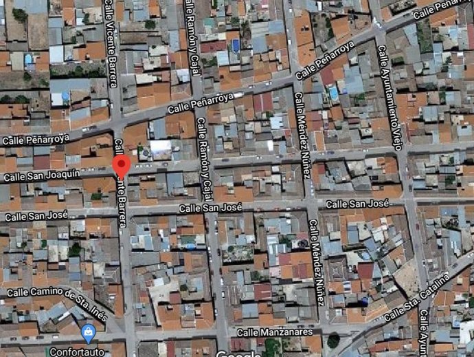 Callle Vicente Barrera en La Solana