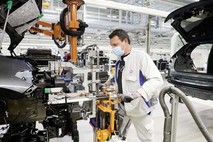 Producción de Volkswagen en Zwickau (Alemania)