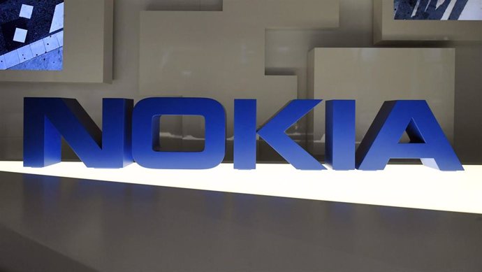 02 March 2020, Finland, Espoo: A general view of the logo of telecommunications giant Nokia before the company's press conference in Espoo. Nokia announced on Monday it will replace CEO Rajeev Suri with energy company Fortum's outgoing boss Pekka Lundma
