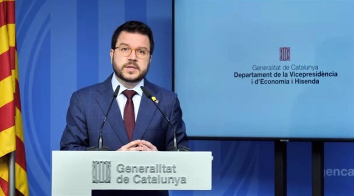 El vicepresidente de la Generalitat, Pere Aragons, en rueda de prensa el 30 de abril de 2020.