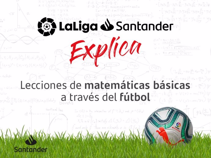Banco Santander presenta LaLiga Santander explica para acercar las matemáticas a los niños a través del fútbol