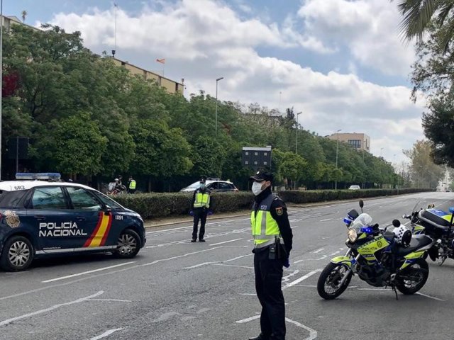 Imagen de archivo de un control policial a las salidas de zonas urbanas. 