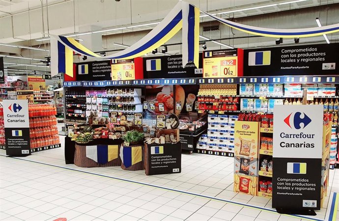 Campaña de producto canario en Carrefour