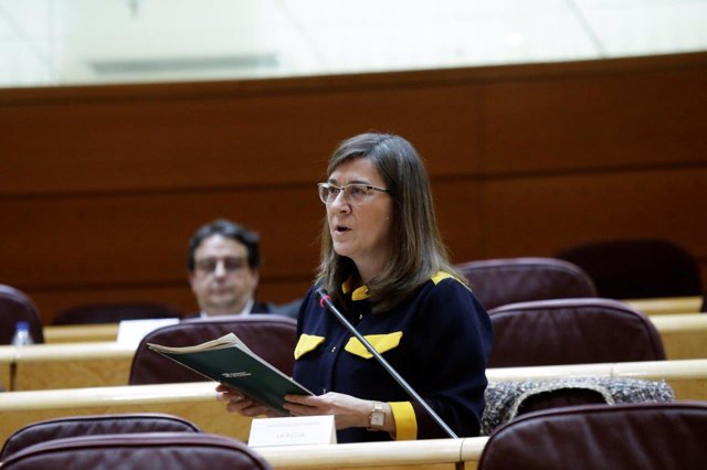La consejera de Salud, Sara Alba, interviene en el Senado