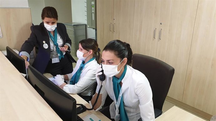 Admisión consultas de Quirónsalud Málaga contexto Covid