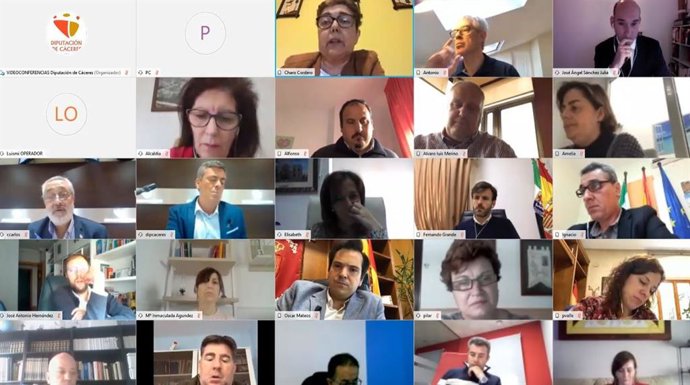 Pleno telemático de la Diputación de Cáceres