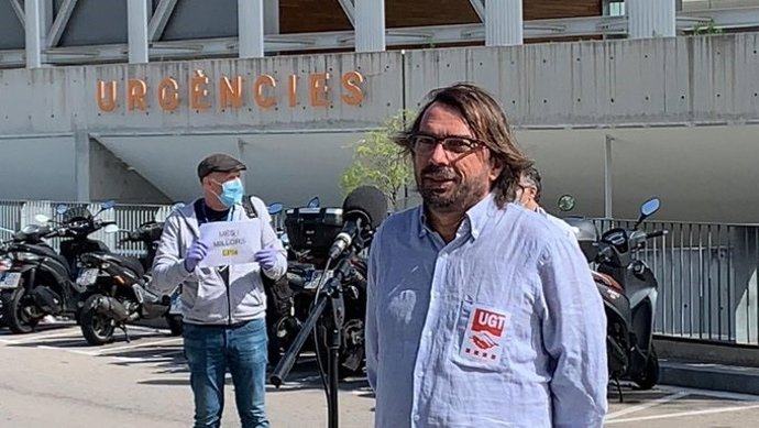 Discurso telemático del líder de UGT de Catalunya, Camil Ros, el 1 de Mayo de 2020, durante el confinamiento por el coronavirus