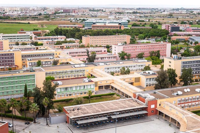 Vista área del campus de la UPO