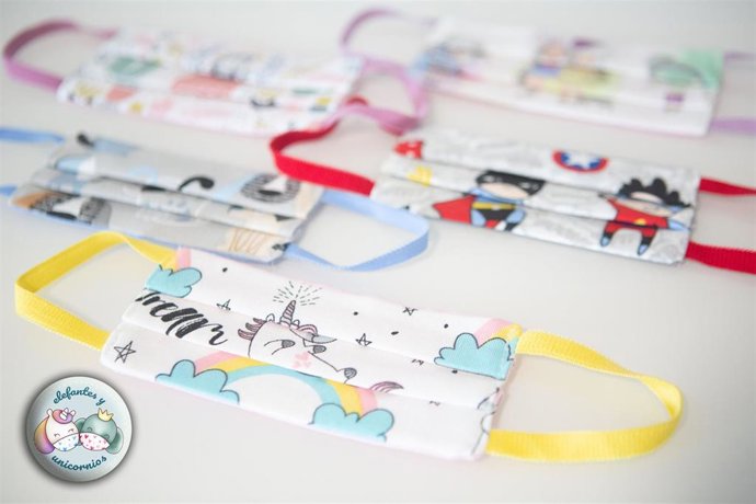 Campana 'Elefantes y Unicornios' para fabricar mascarillas para niños