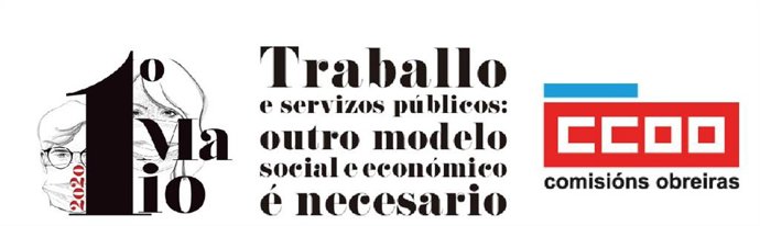 Cartel de CCOO por el Primero de Mayo