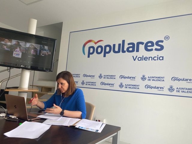 La portavoz del PP en el Ayuntamiento de València, María José Catalá, este jueves.