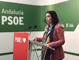 La portavoz de Empleo del Grupo Socialista en el Parlamento de Andalucía, Noelia Ruiz. 