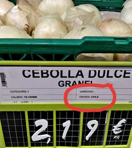 Coronavirus.-COAG denuncia la venta de cebollas "del quinto pino mientras la cos
