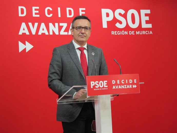Diego Conesa, portavoz del Grupo Parlamentario Socialista en la Asamblea regional de Murcia