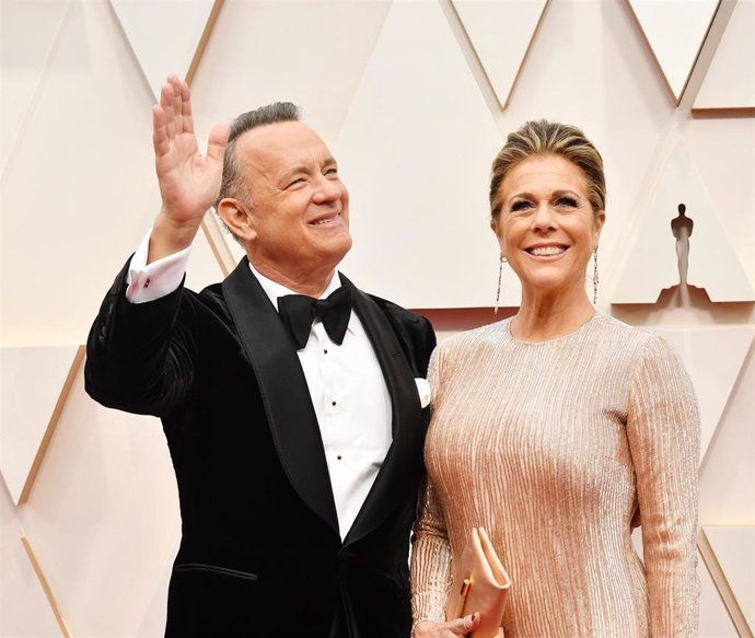 Tom Hanks and Rita Wilson attend the 92nd Annual Academy Awards at Hollywood and Highland on February 09, 2020