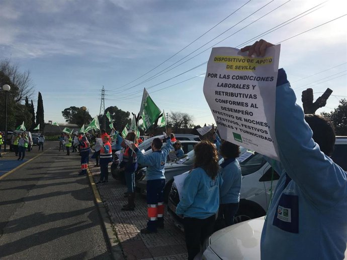 Protestas de profesionales sanitarios.