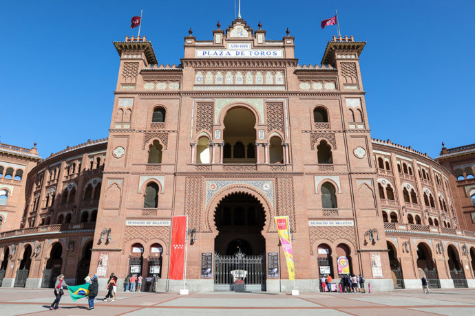  Imagen de la entrada a la Plaza de Toros de las Ventas de Madrid.