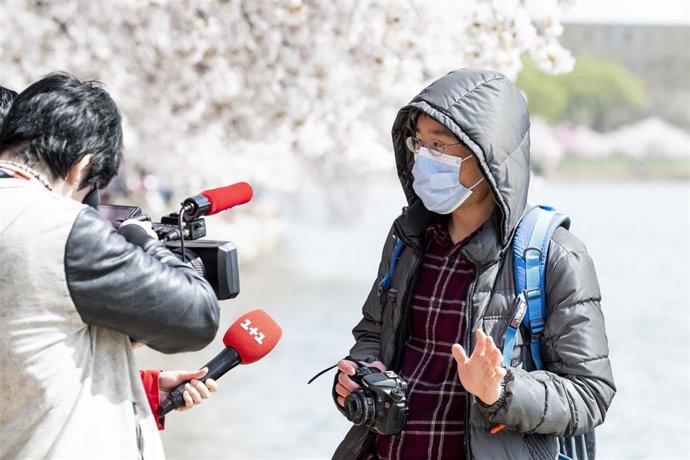 Periodista durante la pandemia de  coronavirus